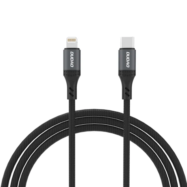 Dudao L3CL USB-C - Lightning 30W Braided Cable 1.2m - Blackeng