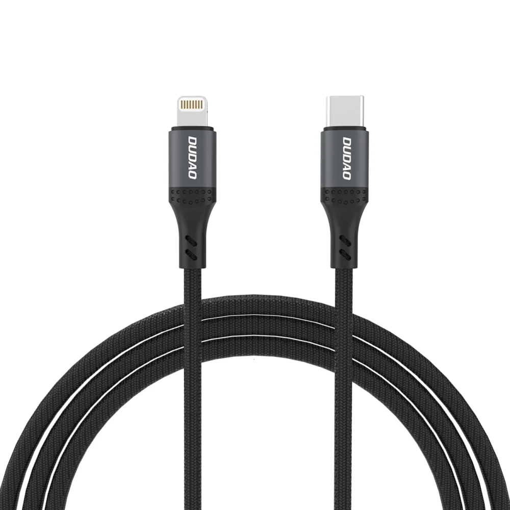 Dudao L3CL USB-C - Lightning 30W 2m Braided Cable - Blackeng