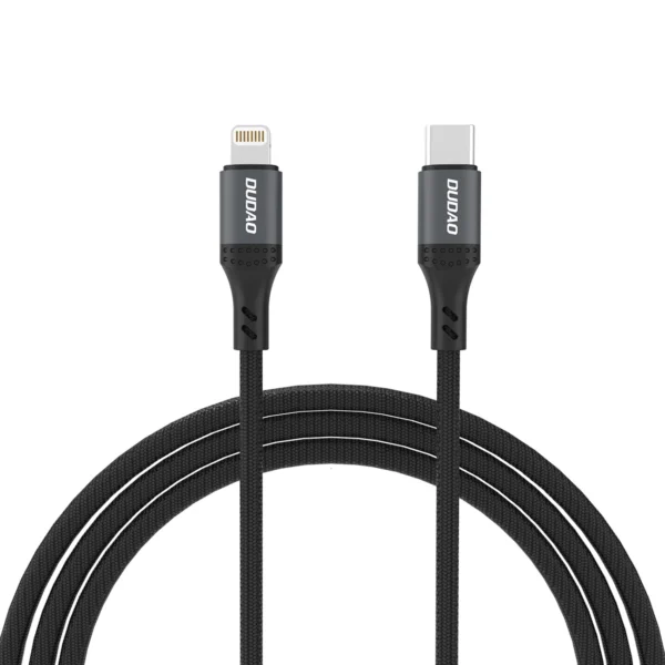 Dudao L3CL USB-C - Lightning 30W 2m Braided Cable - Blackeng