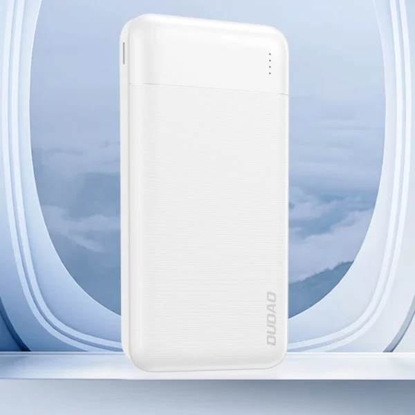 Powerbank Dudao K18-1W 10000mAh USB-A / USB-C / Micro USB - whiteeng