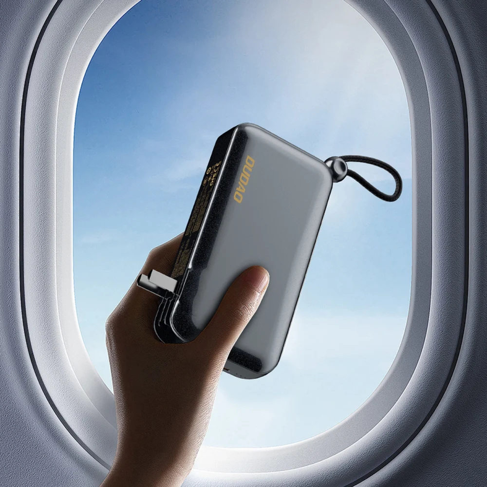 Dudao K25 2in1 10000mAh 3-Plug Powerbank Charger - Grayeng