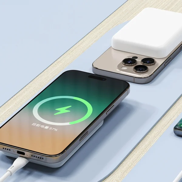 Powerbank Dudao K26S 5000mAh 20W USB-A / USB-C / MagSafe - whiteeng
