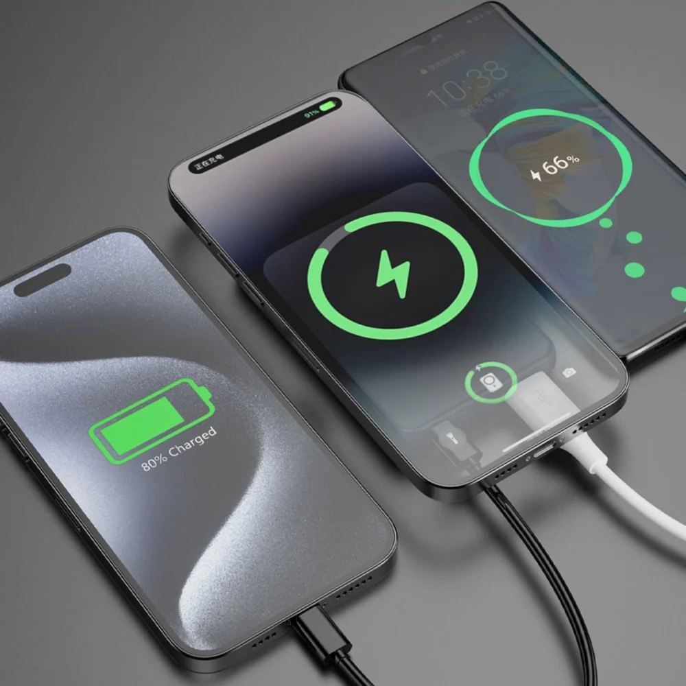 Powerbank Dudao K14S+ 10000mAh 20W USB-A / USB-C / MagSafe with stand - blackeng