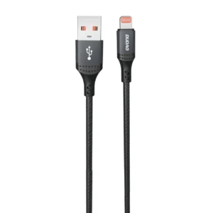 Dudao 3A 30W L3SL USB-A - Lightning Cable Braided 1.2m - Blackeng