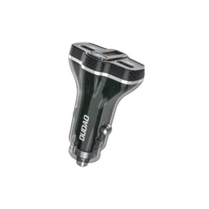 Dudao R78 78W Car Charger USB-C PD / 2xUSB-A QC - Blackeng