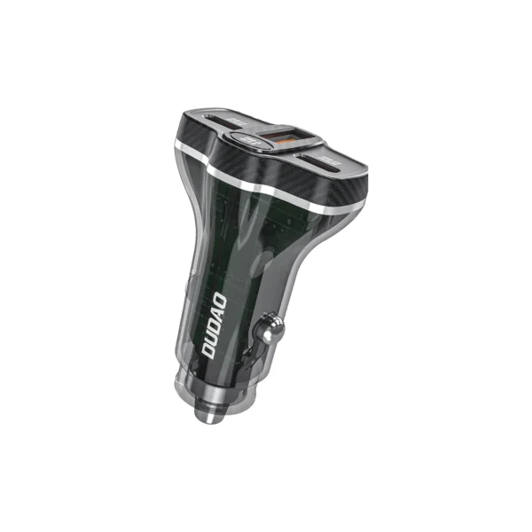 Dudao R78 78W Car Charger USB-C PD / 2xUSB-A QC - Blackeng