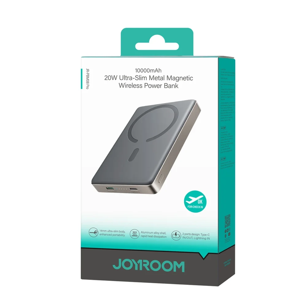 Powerbank Joyroom JR-PBM08 Pro 10000mAh ultra-thin - titaniumeng