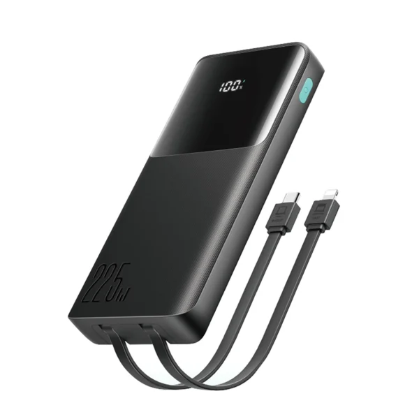 Joyroom JR-PBF19 22.5W 10000mAh Powerbank with Two Built-in Cables - Blackeng