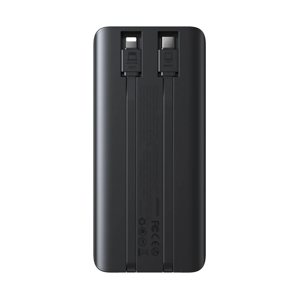 Joyroom JR-PBF19 22.5W 10000mAh Powerbank with Two Built-in Cables - Blackeng