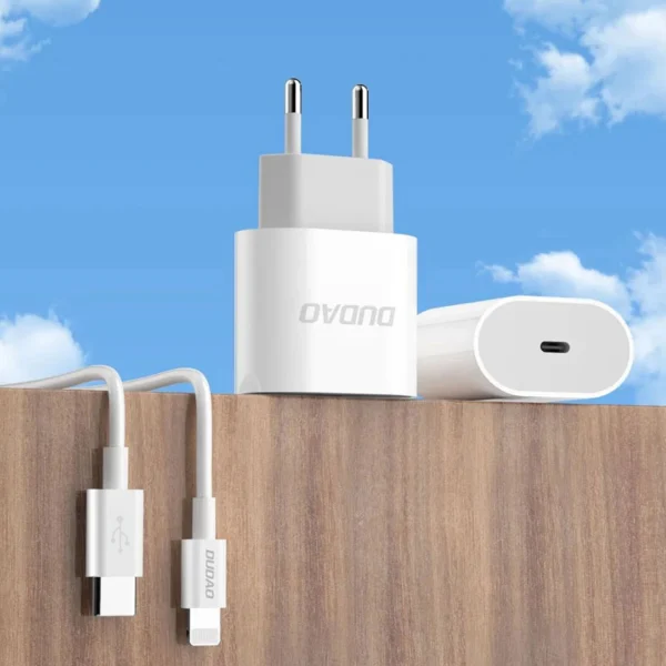 Dudao A14EU PD 20W USB-C Wall Charger - Whiteeng