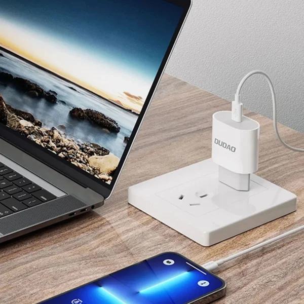 Dudao A14EU PD 20W USB-C Wall Charger - Whiteeng