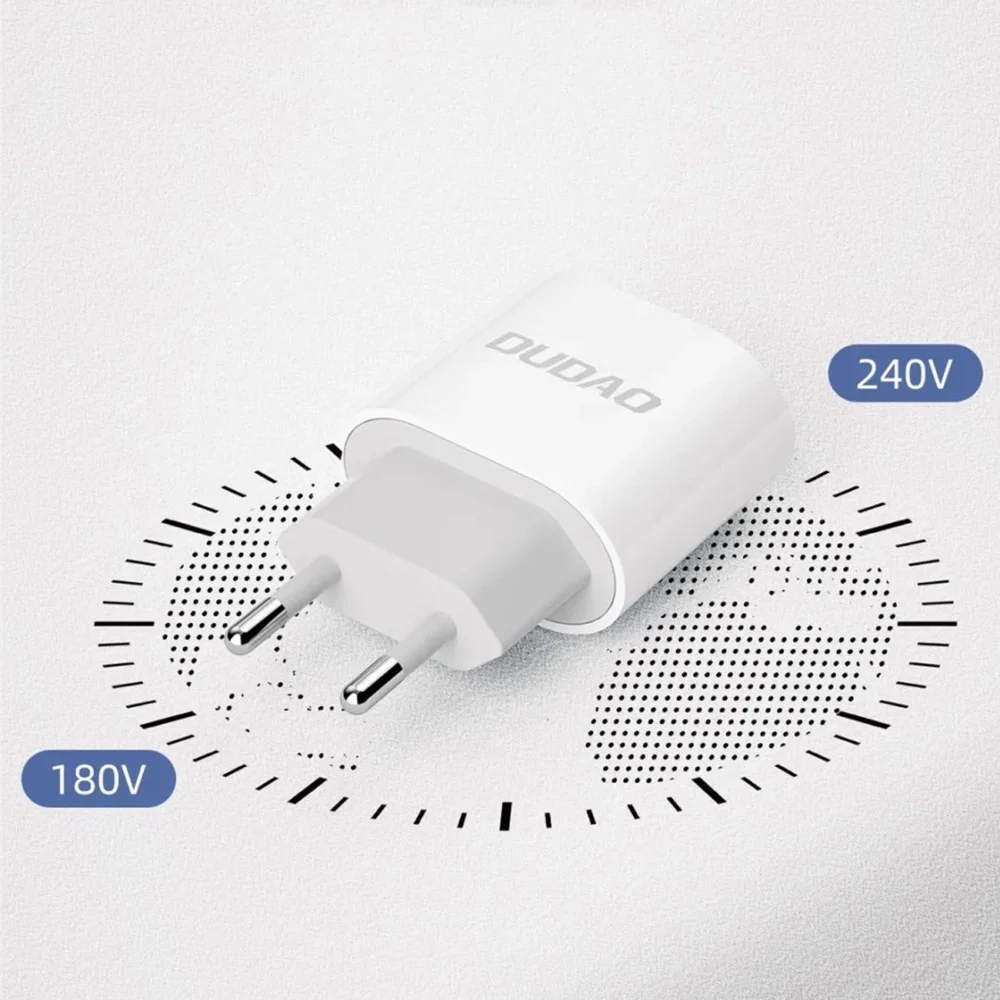 Dudao A14EU PD 20W USB-C Wall Charger - Whiteeng
