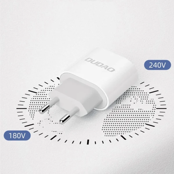 Dudao A14EU PD 20W USB-C Wall Charger - Whiteeng