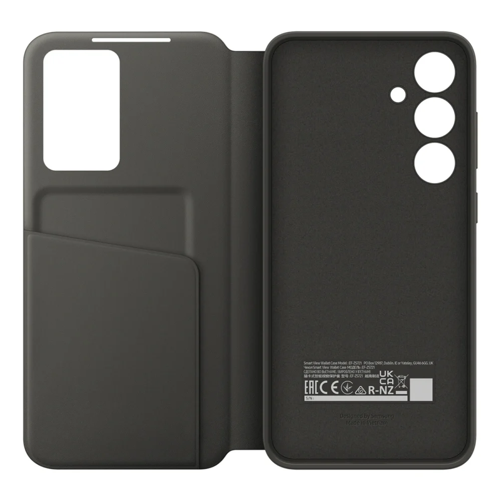 Samsung Smart View Wallet Case EF-ZS721CBEGWW for Samsung Galaxy S24 FE - Blackeng