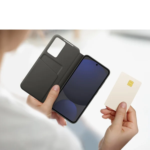 Samsung Smart View Wallet Case EF-ZS721CBEGWW for Samsung Galaxy S24 FE - Blackeng