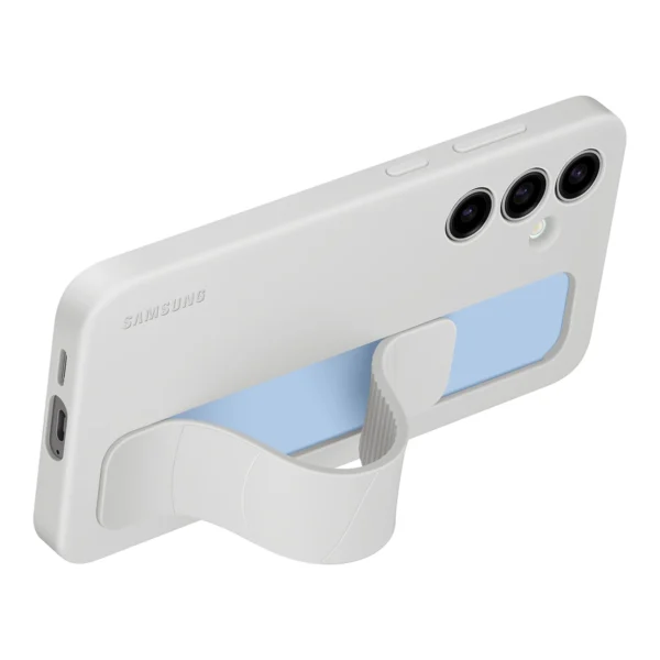 Samsung Standing Grip Case EF-GS921CLEGWW with holder / stand for Samsung Galaxy S24 FE - grayeng