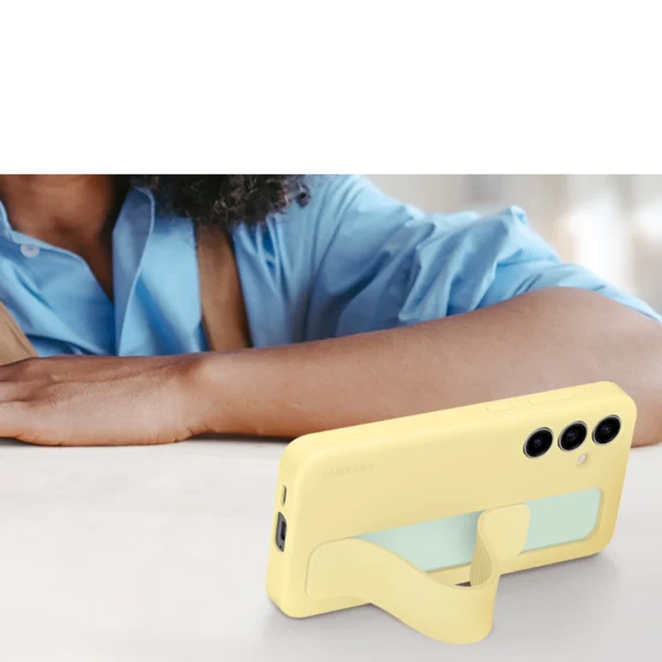 Samsung Standing Grip Case EF-GS721CYEGWW with holder / stand for Samsung Galaxy S24 FE - yelloweng