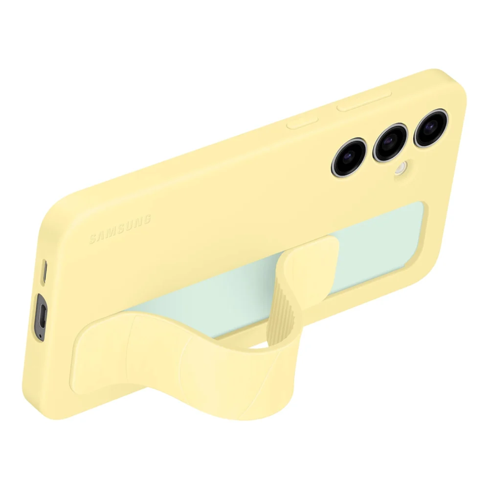 Samsung Standing Grip Case EF-GS721CYEGWW with holder / stand for Samsung Galaxy S24 FE - yelloweng