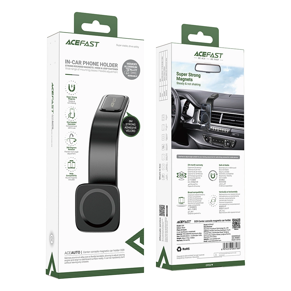 Acefast D29 Magnetic Dashboard Mount with MagSafe - Blackeng