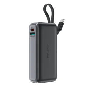 Acefast M7-10000 PD30W Powerbank with Built-in Cable - Blackeng