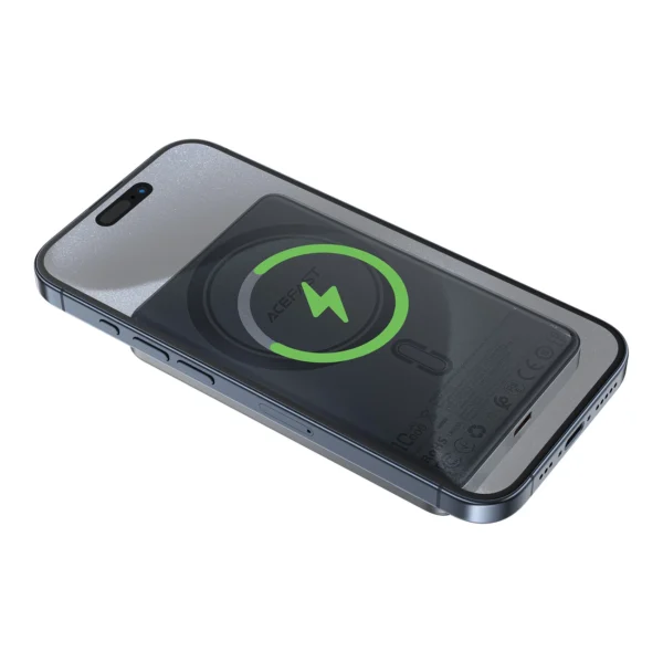 Powerbank Acefast M12-10000 PD20W ultra-slim, MagSafe compatible - blackeng