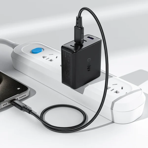 Acefast A96 PD100W GaN Charger (3 x USB-C + 1x USB-A) with US Plug - Blackeng
