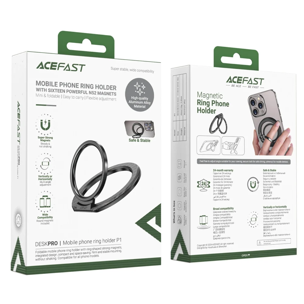 Ring holder with stand Acefast P1 - blackeng