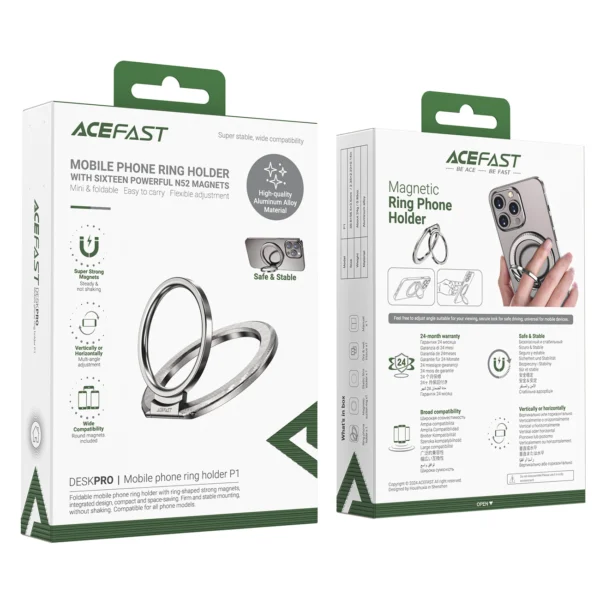 Ring holder with stand Acefast P1 - silvereng