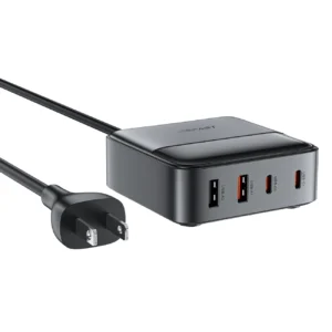 Acefast Z6 PD65W GaN Charging Station (2 x USB-C + 2 x USB-A) with US Tip - Blackeng