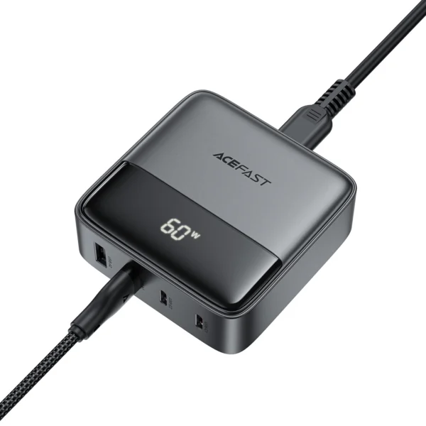 Acefast Z6 PD65W GaN Charging Station (2 x USB-C + 2 x USB-A) with US Tip - Blackeng