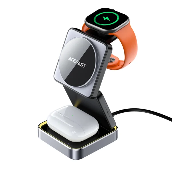 Acefast E20 3 in 1 Inductive Charger - Blackeng