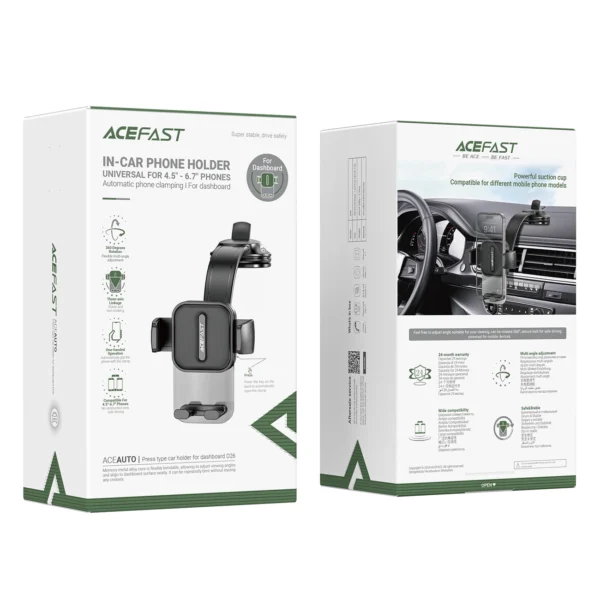 Acefast D26 Car Smartphone Holder for Dashboard - Blackeng