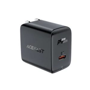 Acefast A23 30W GaN USB-C US Wall Charger - Blackeng