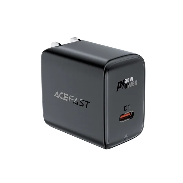 Acefast A23 30W GaN USB-C US Wall Charger - Blackeng