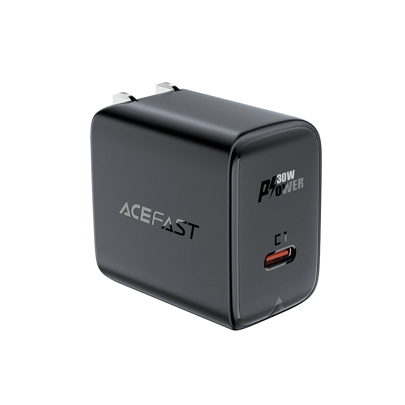 Acefast A23 30W GaN USB-C US Wall Charger - Blackeng