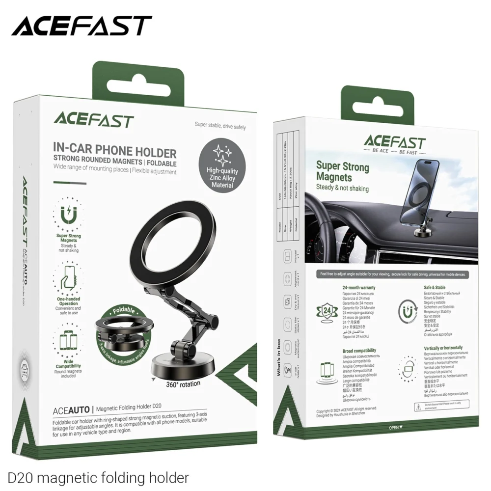 Acefast D20 Foldable Magnetic Holder - Grayeng