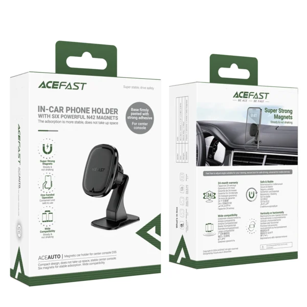 Acefast D35 Magnetic Dashboard Holder - Blackeng