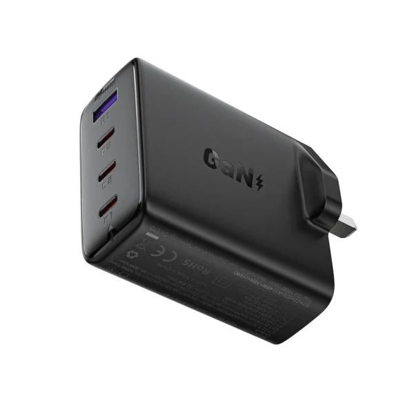 Acefast A97 PD100W GaN Wall Charger (3 x USB-C + USB-A) with UK Plug - Blackeng
