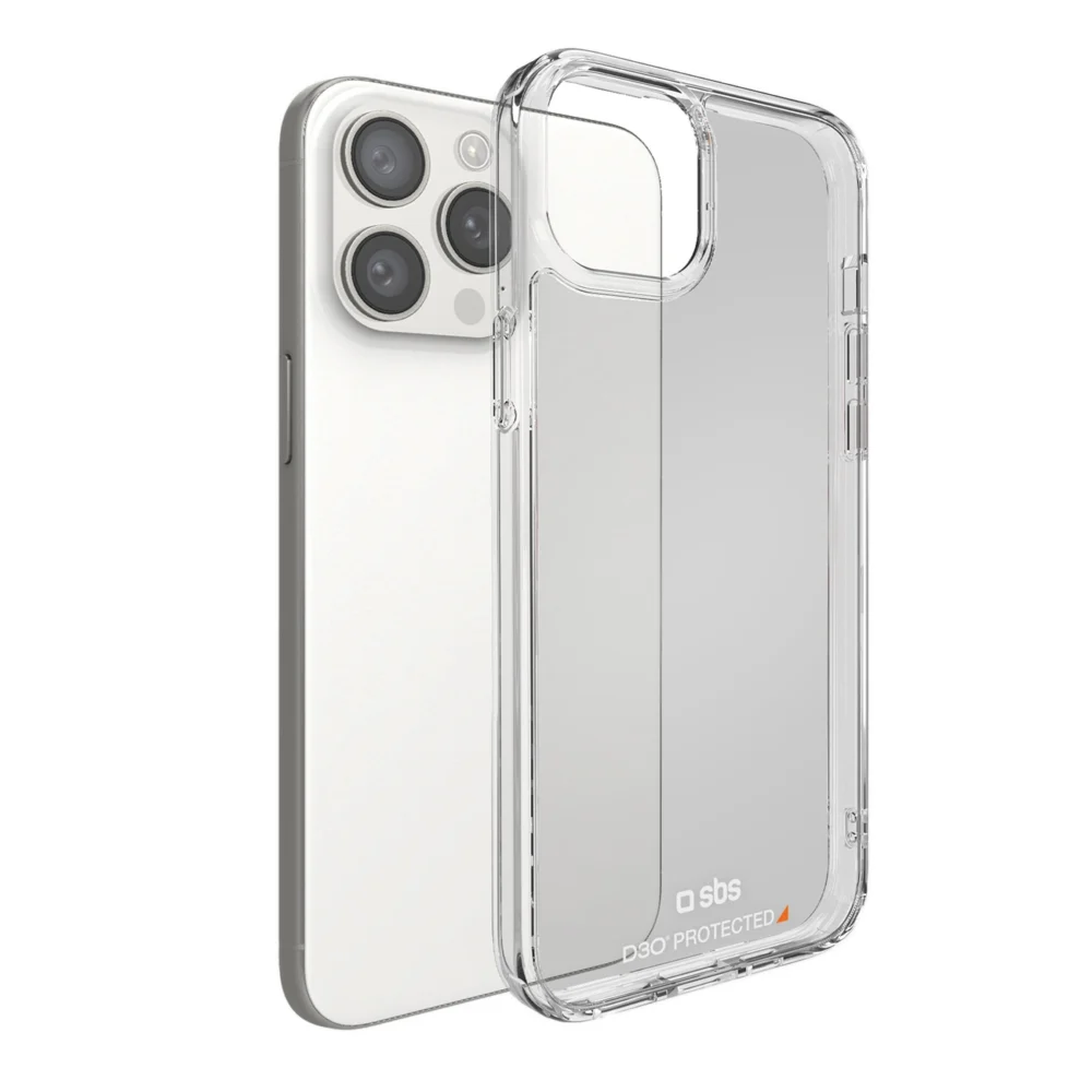 SBS D3O iPhone 15 Pro Case - Transparenteng