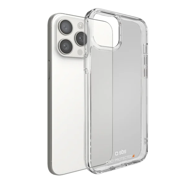 SBS D3O iPhone 15 Pro Case - Transparenteng