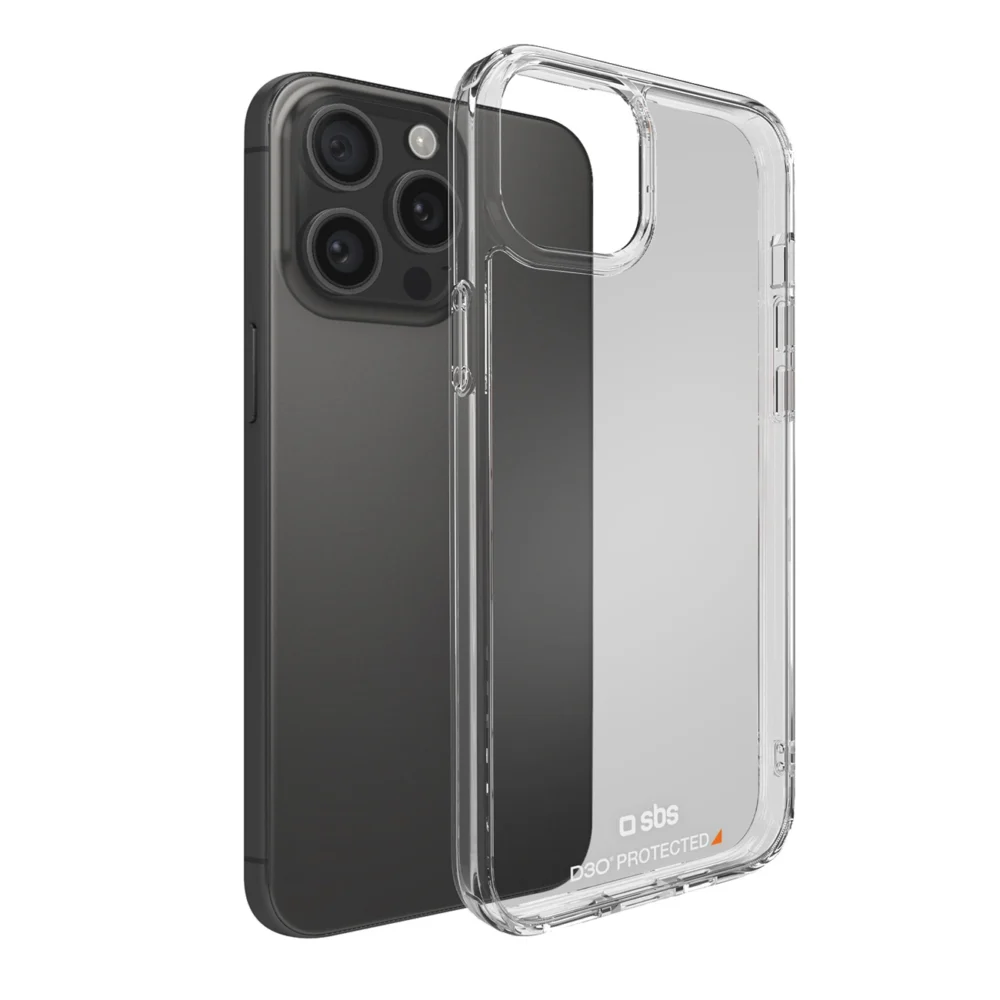 SBS D3O iPhone 15 Pro Max Case - Transparenteng