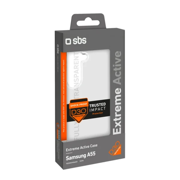 SBS D3O Case for Samsung Galaxy A55 - Transparenteng