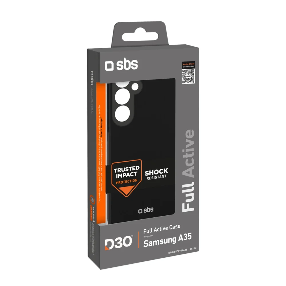 SBS D3O Full Active Case for Samsung Galaxy A35 - Blackeng