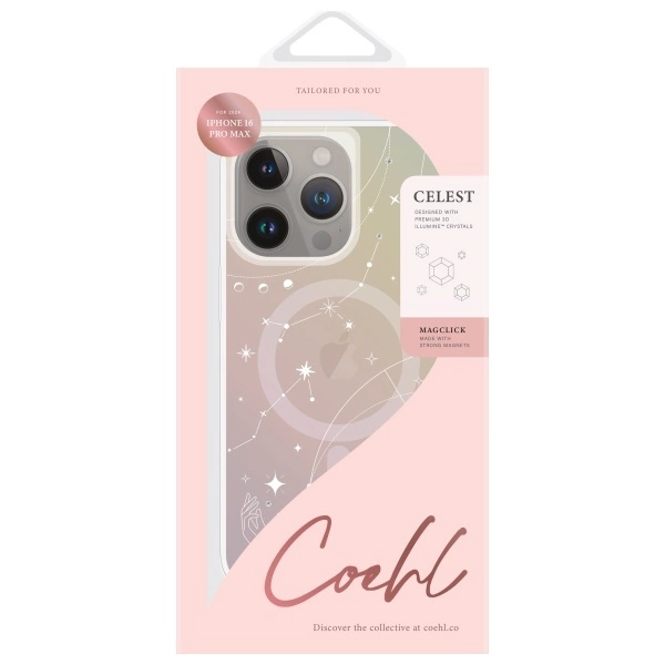 Uniq Coehl Celest Magnetic Charging Case for iPhone 16 Pro Max - Iridescenteng