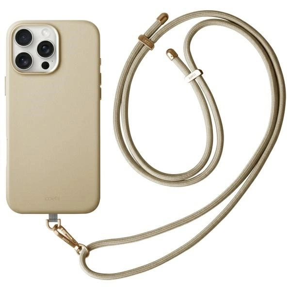 Uniq Coehl Muse Magnetic Charging Case for iPhone 16 Pro - Beigeeng