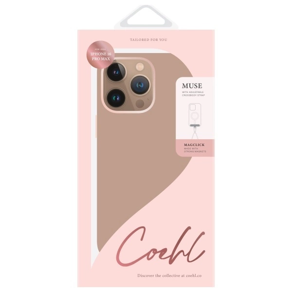 Uniq Coehl Muse Magnetic Charging Case for iPhone 16 Pro Max - Pinkeng