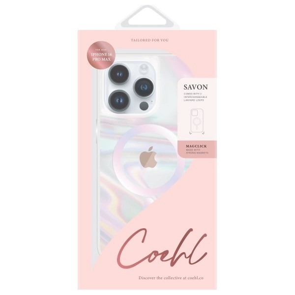 Uniq Coehl Savon Magnetic Charging Case for iPhone 16 Pro Max - Transparenteng