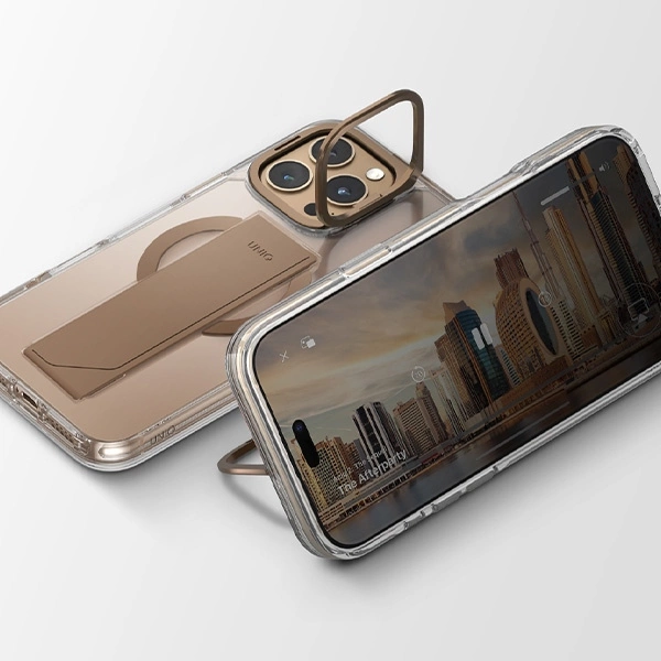 Uniq Heldro Max Magclick Charging Case for iPhone 16 Pro Max - Goldeng