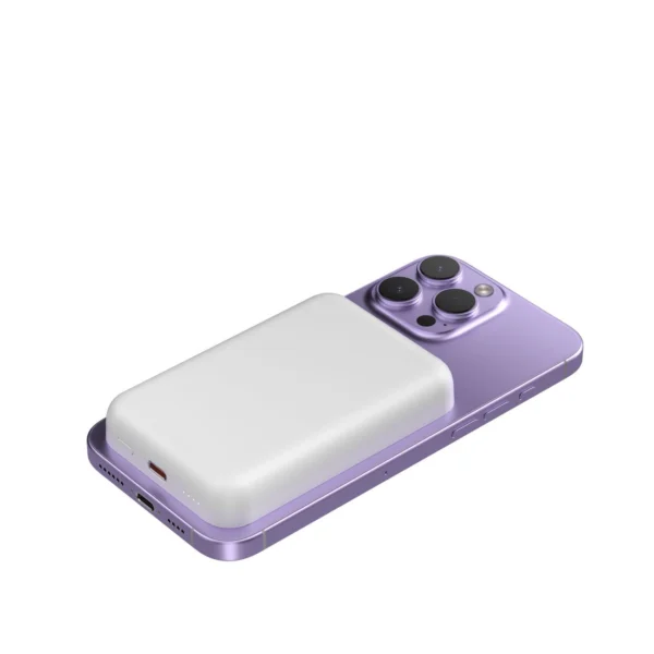 Wozinsky WRW349YWS 10,000 mAh Magnetic Power Bank - Whiteeng