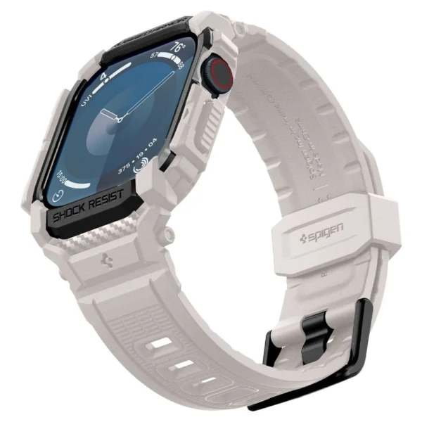Spigen Rugged Armor ”Pro” Strap for Apple Watch 10 (46MM) - Beigeeng